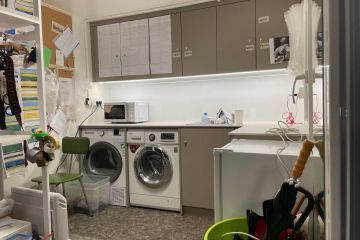 kostymérna přívěs interier