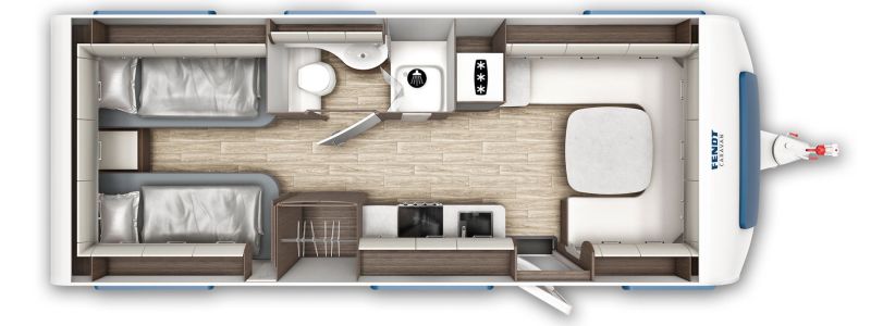 Fendt Diamant 650 GD - půdorys