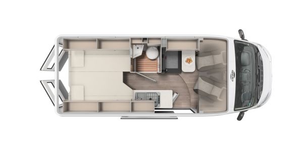 CARADO CV 602 PRO - půdorys