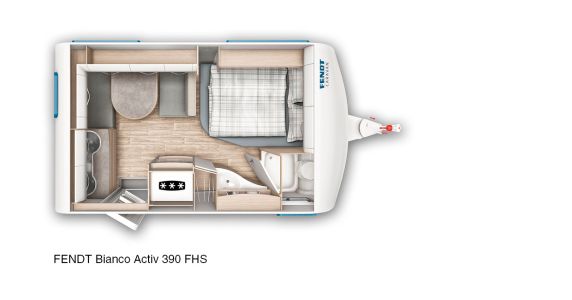 Fendt Bianco Activ 390 FHS - půdorys