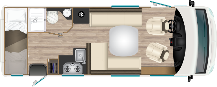 Itineo Family SB700 - půdorys