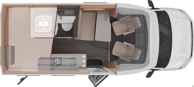 Knaus Tourer CUV 500 MQ Cuvision (121) - půdorys