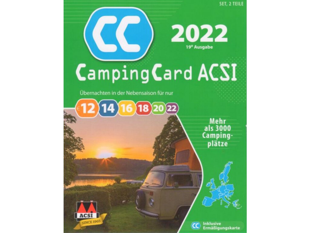 ACSI CampingCard 2022 německy + karta